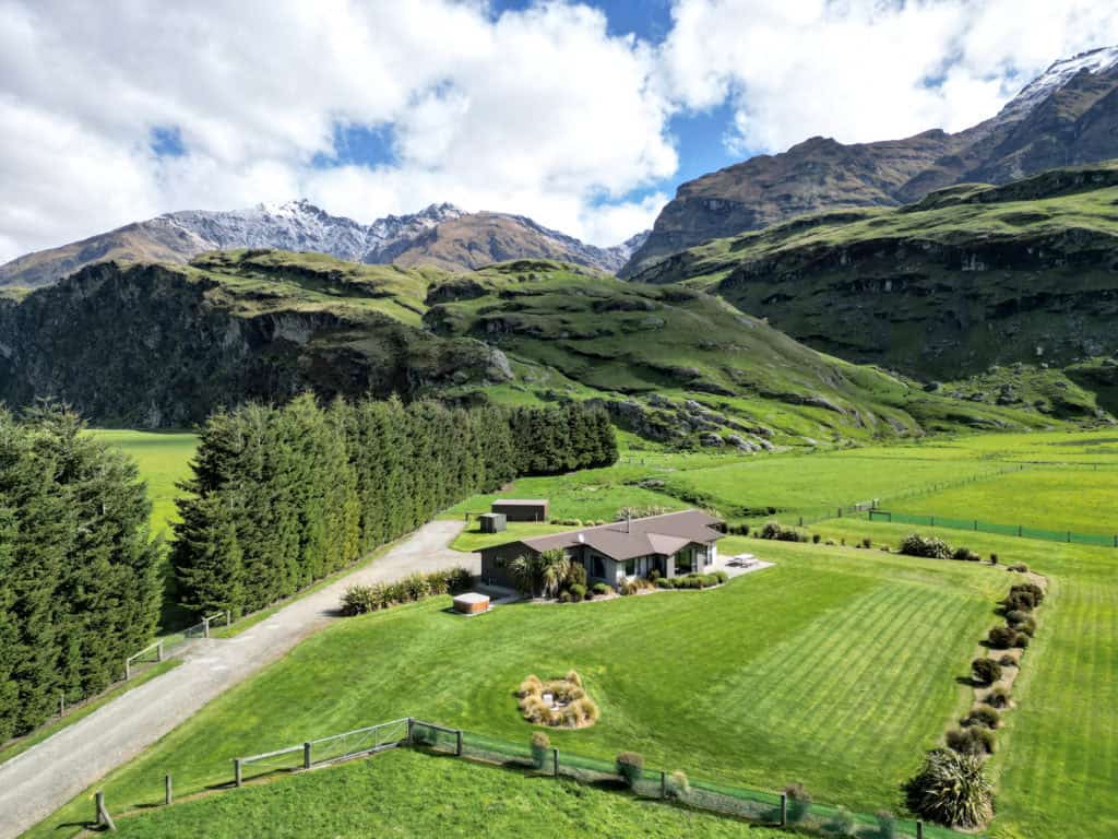 Matukituki Lodge Aerial Shot